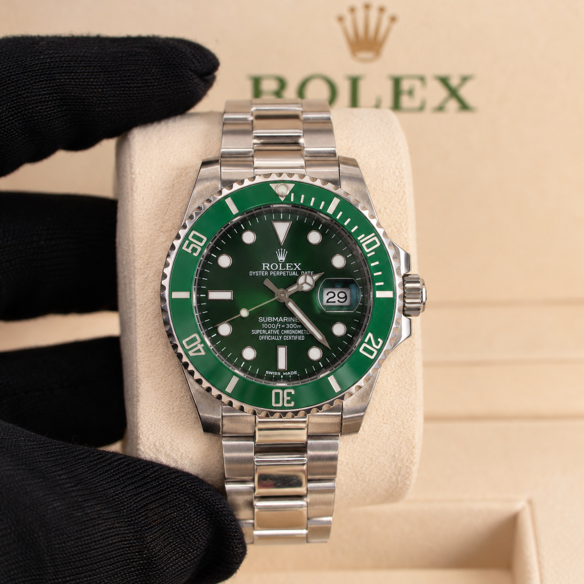 ROLEX SUBMARINER AA acero verde